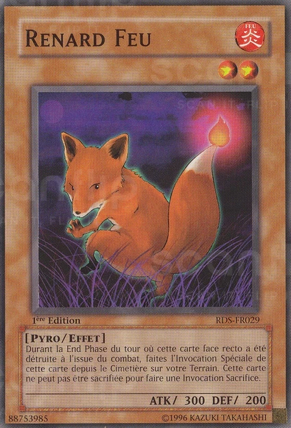 YGO [FR] RDS-FR029 (ED1) RENARD FEU (COMMUNE)