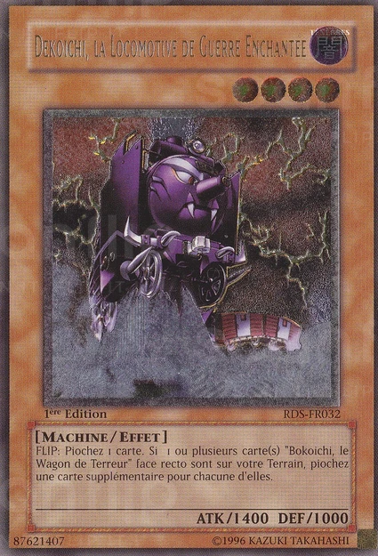 YGO [FR] RDS-FR032 (ED1) DEKOICHI, LA LOCOMOTIVE DE GUERRE ENCHANT&Eacute;E (ULTIMATE RARE)