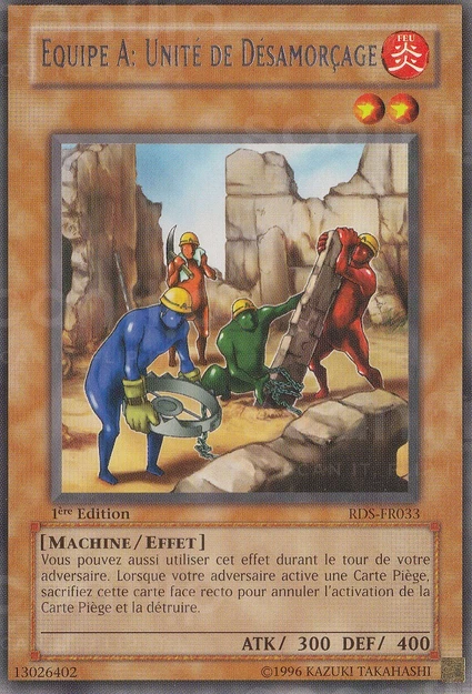 YGO [FR] RDS-FR033 (ED1) &Eacute;QUIPE A : UNIT&Eacute; DE D&Eacute;SAMOR&Ccedil;AGE (RARE)
