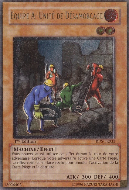 YGO [FR] RDS-FR033 (ED1) &Eacute;QUIPE A : UNIT&Eacute; DE D&Eacute;SAMOR&Ccedil;AGE (ULTIMATE RARE)