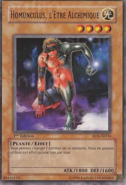 YGO [FR] RDS-FR034 (ED1) HOMUNCULUS, L'ETRE ALCHIMIQUE (COMMUNE)