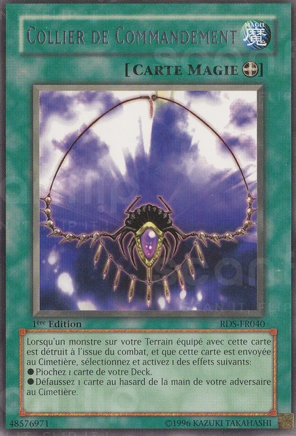 YGO [FR] RDS-FR040 (ED1) COLLIER DE COMMANDEMENT (RARE)
