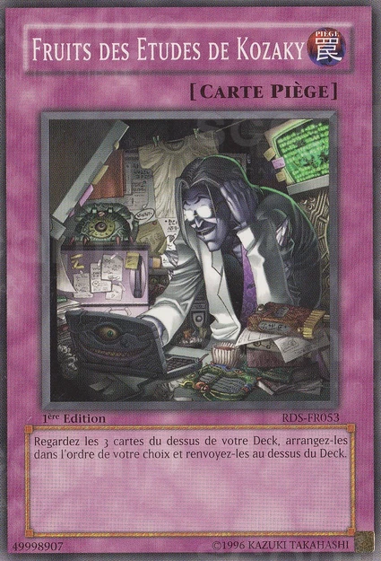 YGO [FR] RDS-FR053 (ED1) FRUITS DES ETUDES DE KOZAKY (COMMUNE)