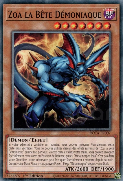 YGO [FR] ROTA-FR007 ZOA LA BETE DEMONIAQUE (COMMUNE)