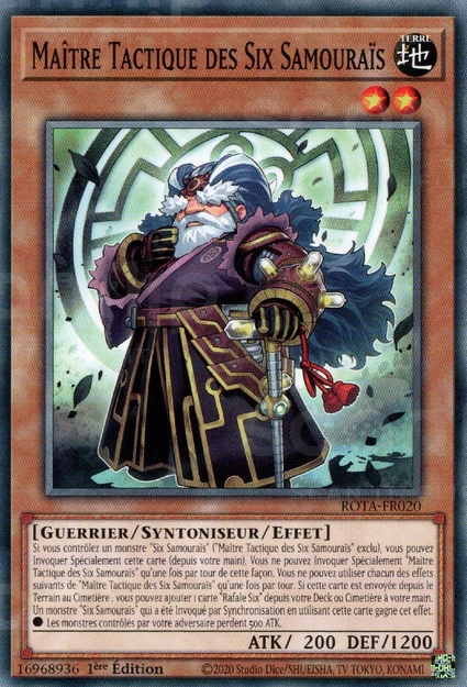 YGO [FR] ROTA-FR020 MAITRE TACTIQUE DES SIX SAMOURAIS (COMMUNE)