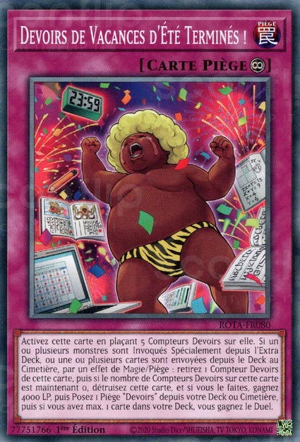 YGO [FR] ROTA-FR080 DEVOIRS DE VACANCES D'&Eacute;TE TERMINES ! (COMMUNE)