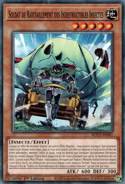 YGO [FR] ROTA-FR081 SOLDAT DE RAVITAILLEMENT DES INDESTRUCTIBLES INSECTES (COMMUNE)