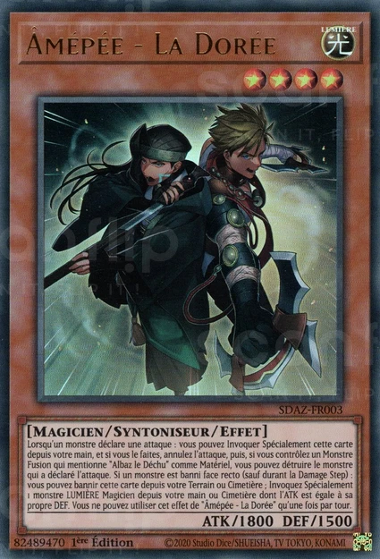 YGO [FR] SDAZ-FR003 &Acirc;MEPEE - LA DOREE (ULTRA RARE)