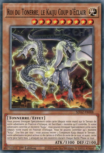 YGO [FR] SDAZ-FR008 ROI DU TONERRE, LE KAIJU COUP D'&Eacute;CLAIR (COMMUNE)