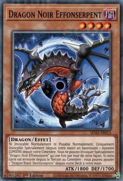 YGO [FR] SDAZ-FR013 DRAGON NOIR EFFONSERPENT (COMMUNE)