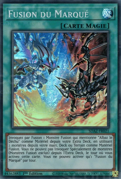 YGO [FR] SDAZ-FR021 FUSION DU MARQUE (SUPER RARE)