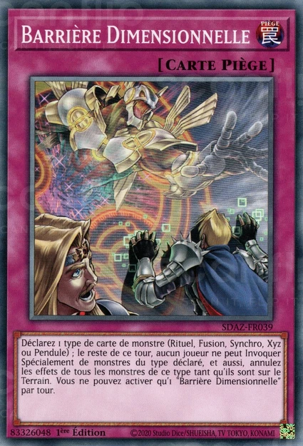 YGO [FR] SDAZ-FR039 BARRIERE DIMENSIONNELLE (COMMUNE)