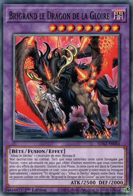 YGO [FR] SDAZ-FR044 BRIGRAND LE DRAGON DE LA GLOIRE (COMMUNE)