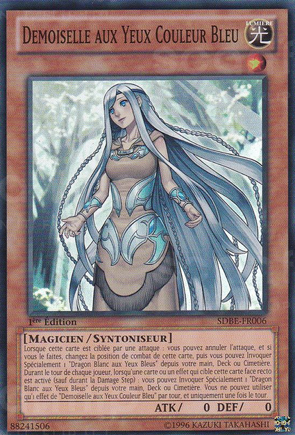 YGO [FR] SDBE-FR006 DEMOISELLE AUX YEUX COULEUR BLEU (SUPER RARE)