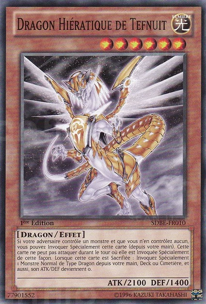 YGO [FR] SDBE-FR010 DRAGON HIERATIQUE DE TEFNUIT (COMMUNE)