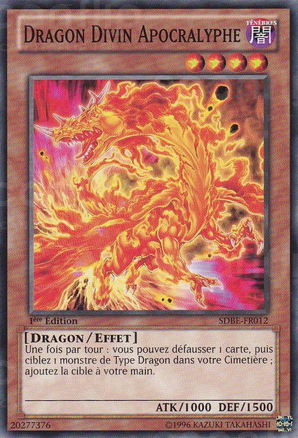 YGO [FR] SDBE-FR012 DRAGON DIVIN APOCRALYPHE (COMMUNE)