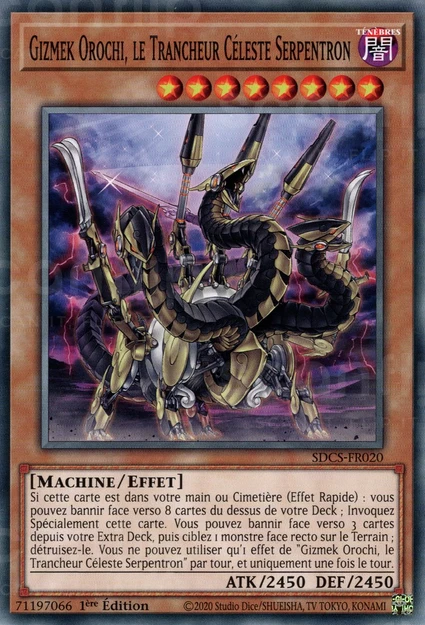 YGO [FR] SDCS-FR020 GIZMEK OROCHI, LE TRANCHEUR CELESTE SERPENTRON (COMMUNE)