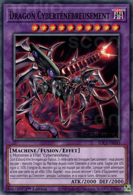 YGO [FR] SDCS-FR043 DRAGON CYBERTENEBREUSEMENT (COMMUNE)
