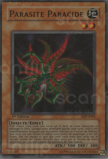 YGO [FR] SDP-F003 (ED1) PARASITE PARACIDE (SUPER RARE)
