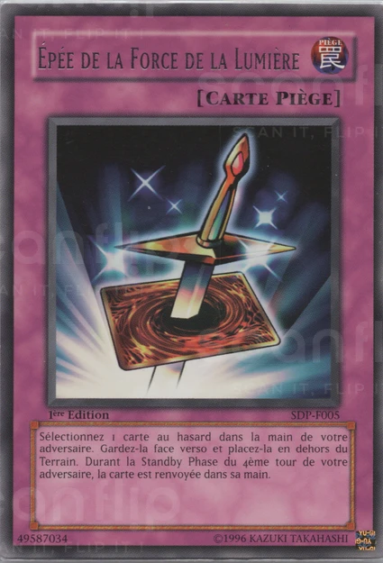 YGO [FR] SDP-F005 (ED1) EPEE DE LA FORCE DE LUMIERE (RARE)