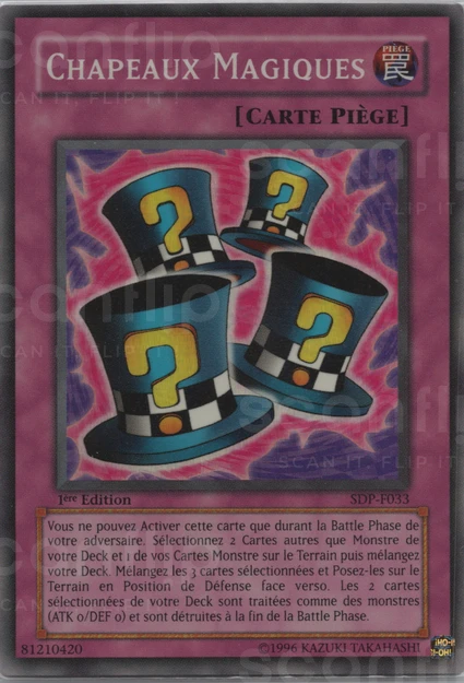 YGO [FR] SDP-F033 (ED1) CHAPEAUX MAGIQUES (SUPER RARE)