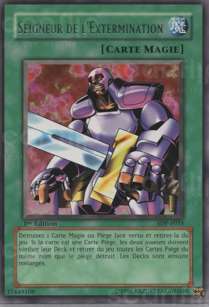YGO [FR] SDP-F035 (ED1) SEIGNEUR DE L'EXTERMINATION (RARE)