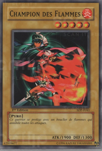 YGO [FR] SDP-F041 (ED1) CHAMPION DES FLAMMES (COMMUNE)