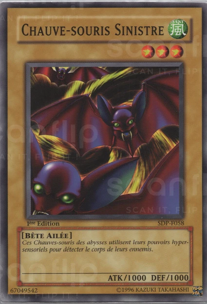 YGO [FR] SDP-F058 (ED1) CHAUVE-SOURIS SINISTRE (COMMUNE)