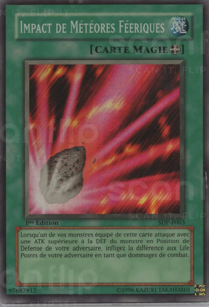 YGO [FR] SDP-F063 (ED1) IMPACT DE METEORES FEERIQUES (SUPER RARE)