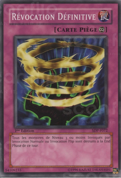 YGO [FR] SDP-F072 (ED1) REVOCATION DEFINITIVE (COMMUNE)