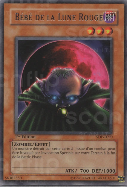 YGO [FR] SDP-F090 (ED1) BEBE DE LA LUNE ROUGE (RARE)