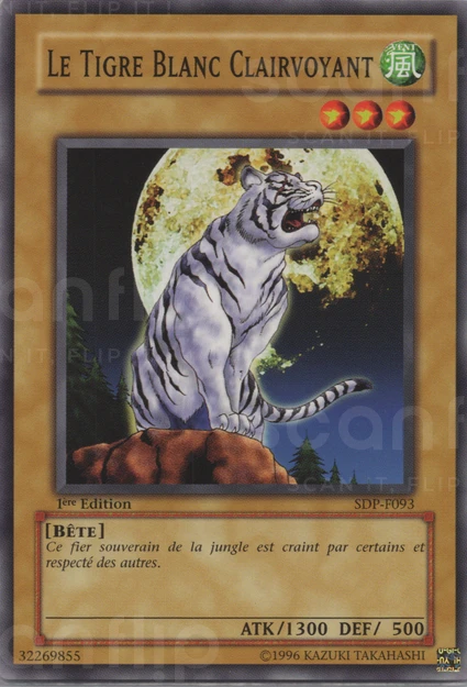 YGO [FR] SDP-F093 (ED1) LE TIGRE BLANC CLAIRVOYANT (COMMUNE)