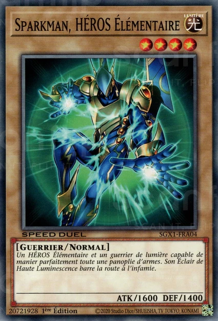 YGO [FR] SGX1-FRA04 SPARKMAN, HEROS &Eacute;LEMENTAIRE (COMMUNE)