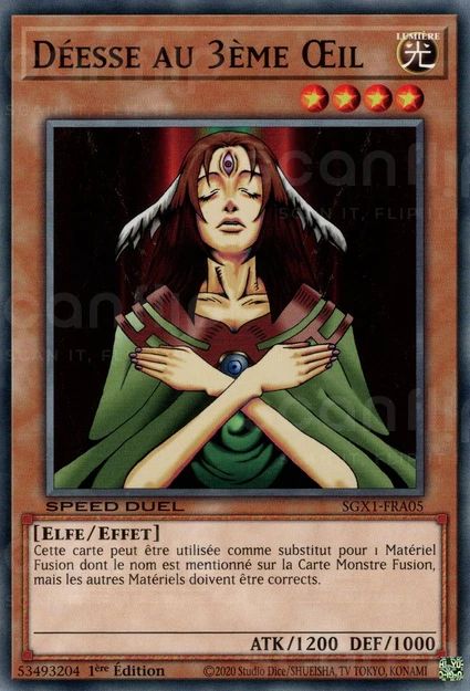 YGO [FR] SGX1-FRA05 DEESSE AU 3EME OEIL (COMMUNE)