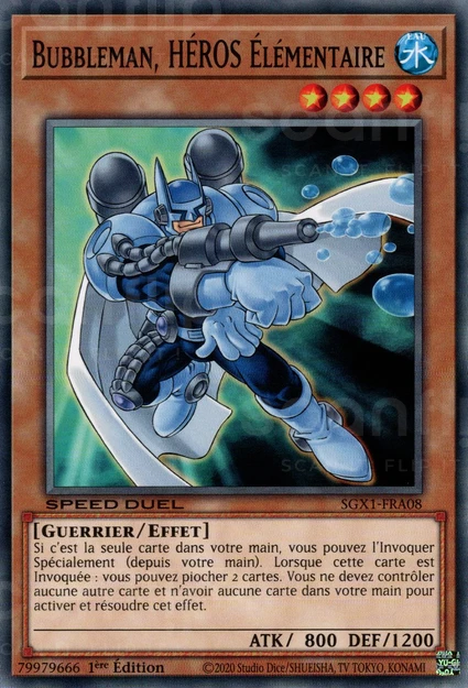 YGO [FR] SGX1-FRA08 BUBBLEMAN, HEROS &Eacute;LEMENTAIRE (COMMUNE)