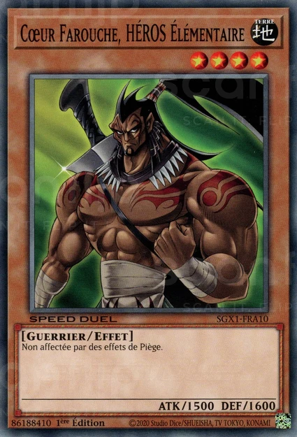 YGO [FR] SGX1-FRA10 COEUR FAROUCHE, HEROS &Eacute;LEMENTAIRE (COMMUNE)