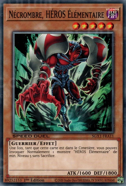 YGO [FR] SGX1-FRA11 NECROMBRE, HEROS &Eacute;LEMENTAIRE (COMMUNE)