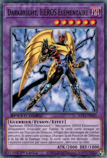 YGO [FR] SGX1-FRA25 DARKBRIGHT, HEROS &Eacute;LEMENTAIRE (COMMUNE)