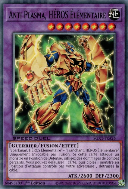 YGO [FR] SGX1-FRA26 ANTI PLASMA, HEROS &Eacute;LEMENTAIRE (COMMUNE)