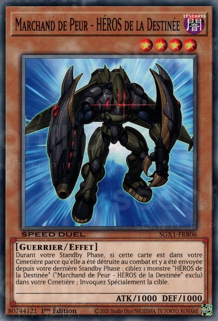 YGO [FR] SGX1-FRB06 MARCHAND DE PEUR - HEROS DE LA DESTINEE (COMMUNE)