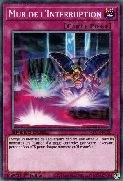 YGO [FR] SGX1-FRC20 MUR DE L'INTERRUPTION (COMMUNE)