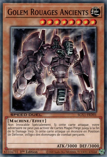 YGO [FR] SGX1-FRD01 GOLEM ROUAGES ANCIENTS (COMMUNE)