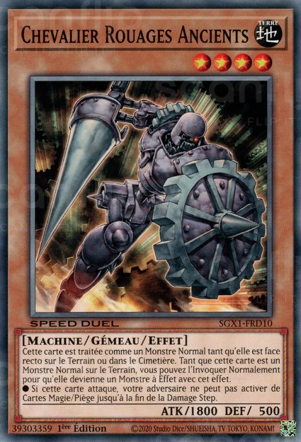 YGO [FR] SGX1-FRD10 CHEVALIER ROUAGES ANCIENTS (COMMUNE)