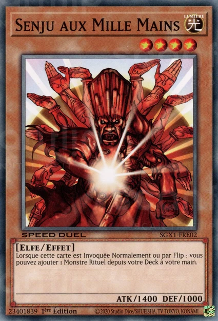 YGO [FR] SGX1-FRE02 SENJU AUX MILLE MAINS (COMMUNE)
