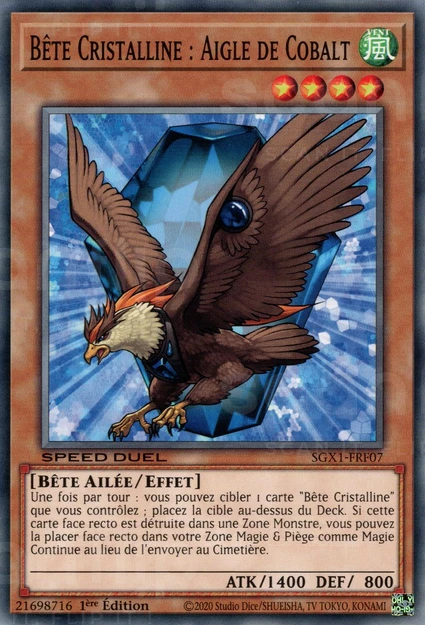 YGO [FR] SGX1-FRF07 BETE CRISTALLINE : AIGLE DE COBALT (COMMUNE)