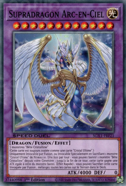 YGO [FR] SGX1-FRF21 SUPRADRAGON ARC-EN-CIEL (COMMUNE)
