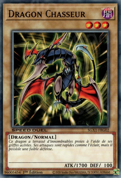 YGO [FR] SGX1-FRG02 DRAGON CHASSEUR (COMMUNE)