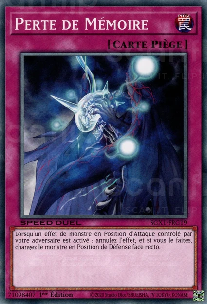 YGO [FR] SGX1-FRG19 PERTE DE MEMOIRE (COMMUNE)