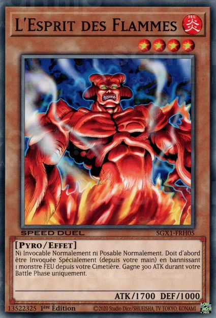 YGO [FR] SGX1-FRH05 L'ESPRIT DES FLAMMES (COMMUNE)