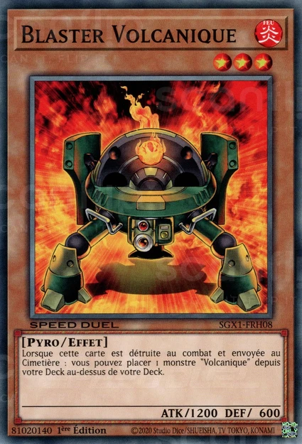 YGO [FR] SGX1-FRH08 BLASTER VOLCANIQUE (COMMUNE)